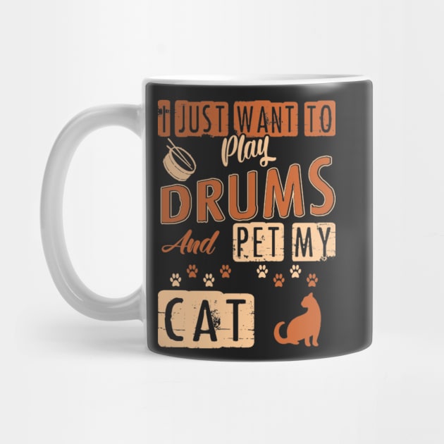 I Just Want To Play Drums And Pet My Cat by FogHaland86